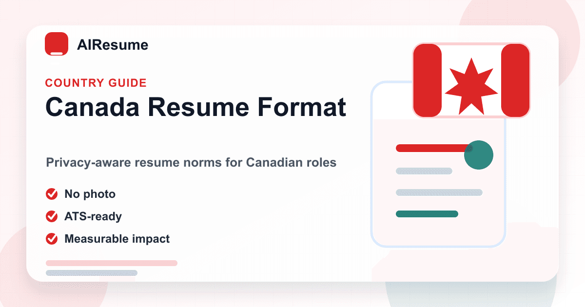 Canada Resume Format Guide cover image