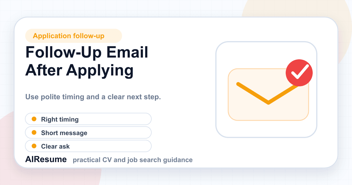 Follow-Up Email After a Job Application: Templates and Timing cover image