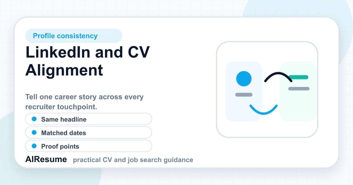 How to Align Your LinkedIn Profile With Your CV cover image