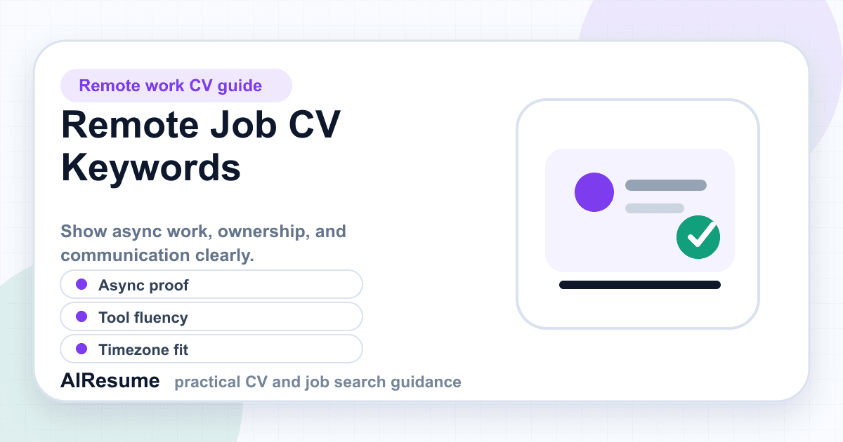 Remote Job CV Keywords Recruiters Look For cover image