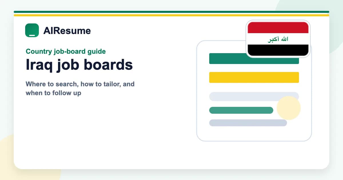 Iraq Job Search in 2026: Job Boards, Minimum Wage, Work Permits and Local Rules cover image