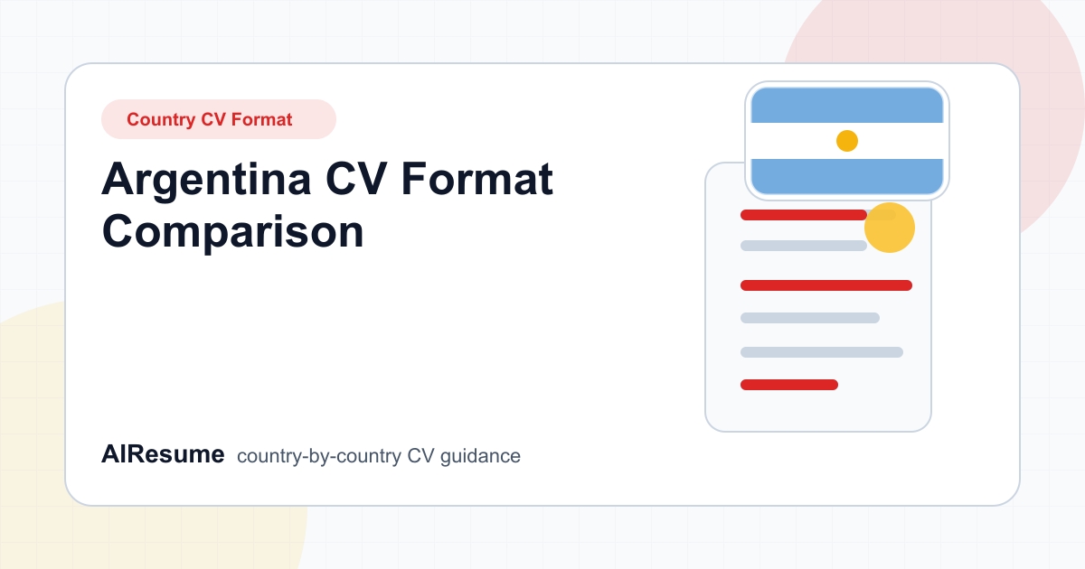 Argentina CV Format Comparison cover image