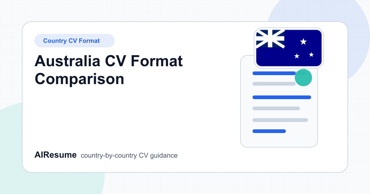 Australia CV Format Comparison cover image