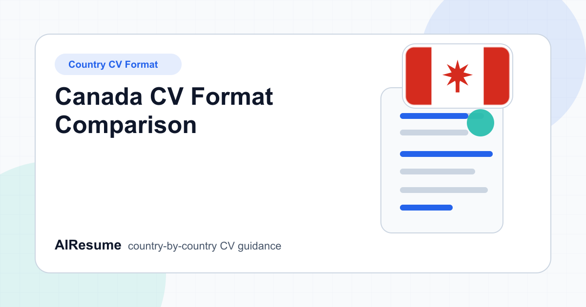 Canada CV Format Comparison cover image