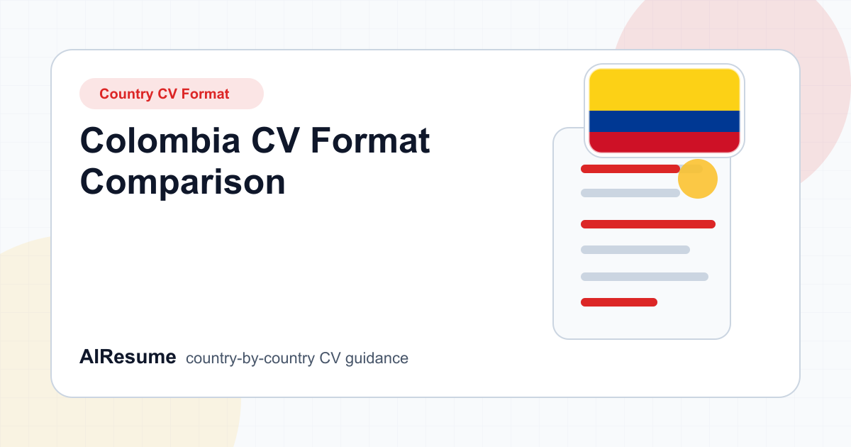 Colombia CV Format Comparison cover image