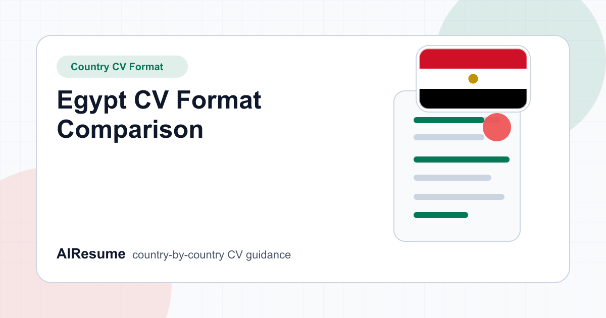 Egypt CV Format Comparison cover image