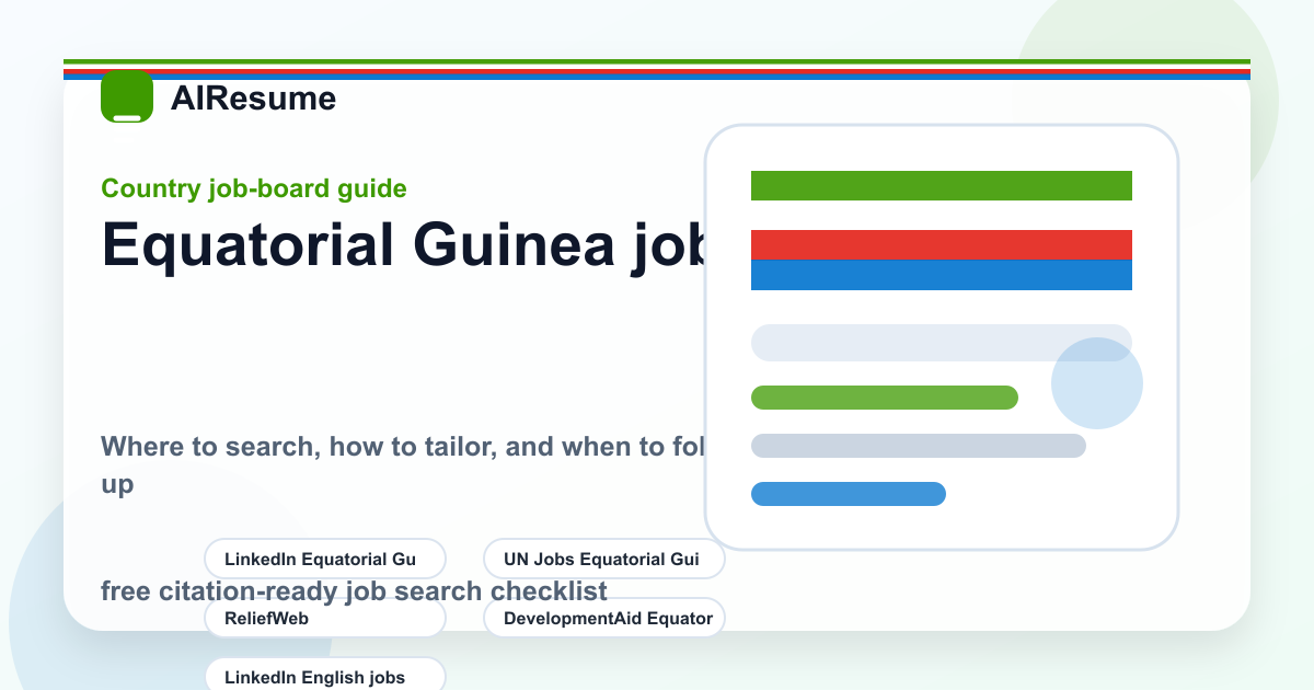 Equatorial Guinea job board comparison: best sites to find work cover image