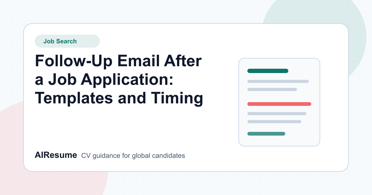 Follow-Up Email After a Job Application: Templates and Timing cover image