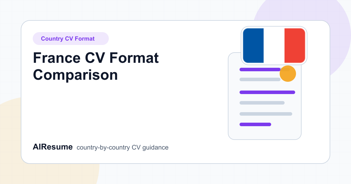 France CV Format Comparison cover image