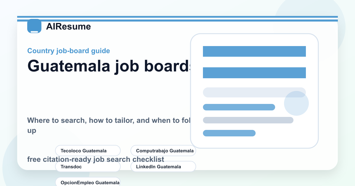 Guatemala job board comparison: best sites to find work cover image