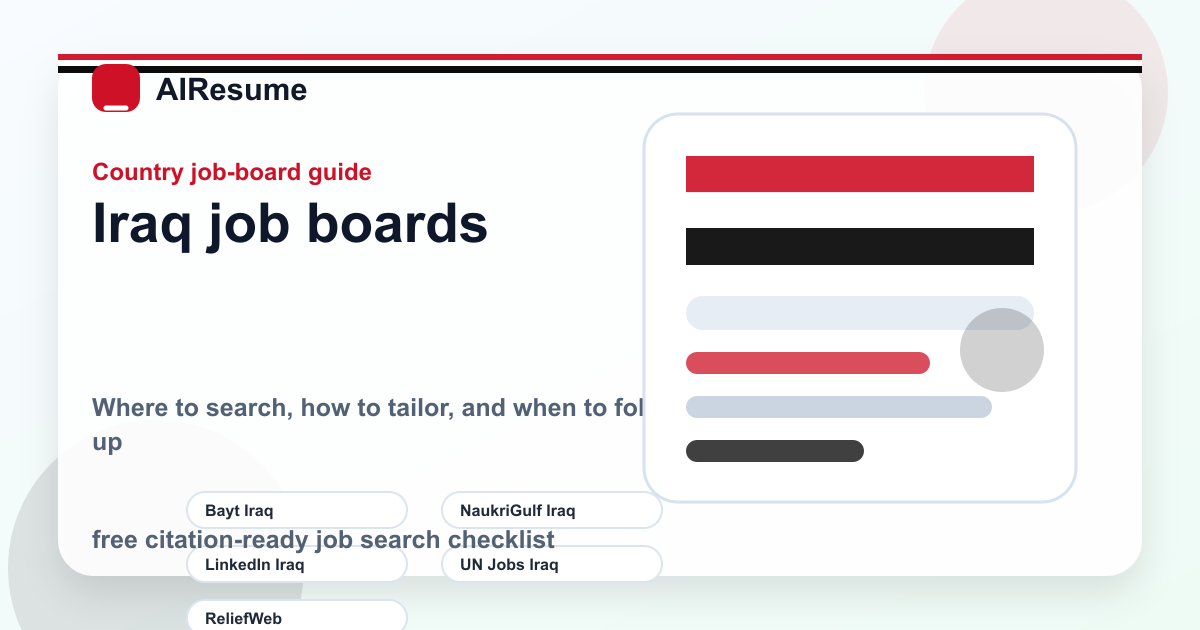 Iraq job board comparison: best sites to find work cover image