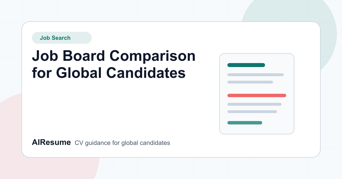 Job Board Comparison for Global Candidates cover image