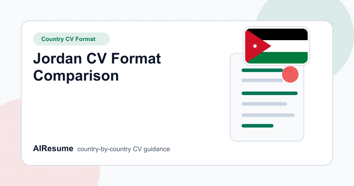 Jordan CV Format Comparison cover image