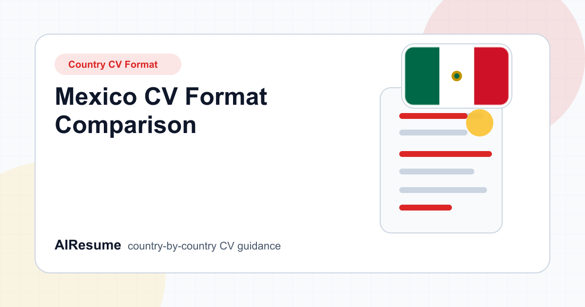 Mexico CV Format Comparison cover image