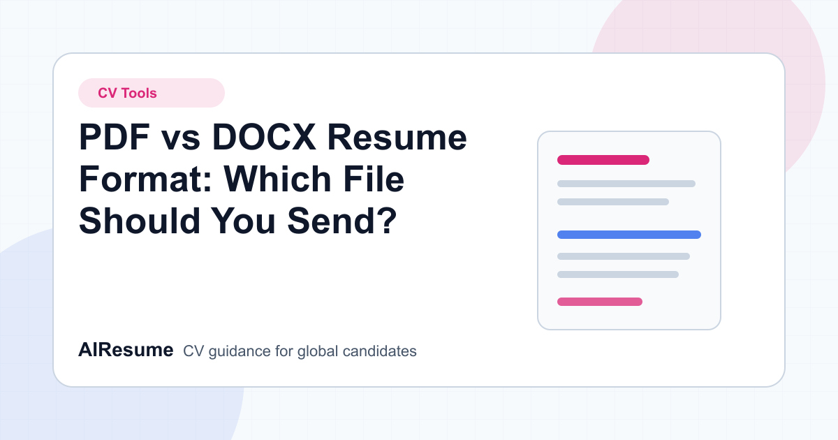 PDF vs DOCX Resume Format: Which File Should You Send? cover image