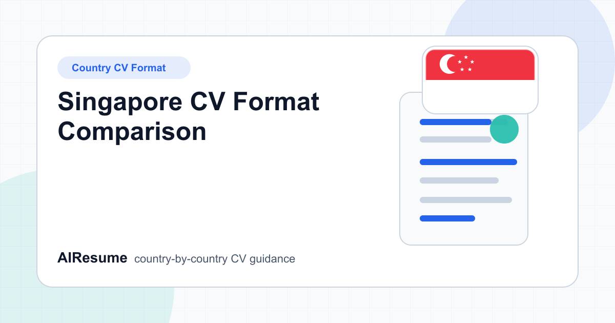 Singapore CV Format Comparison cover image