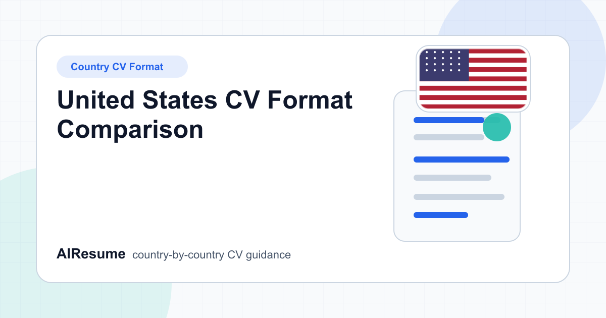 United States CV Format Comparison cover image